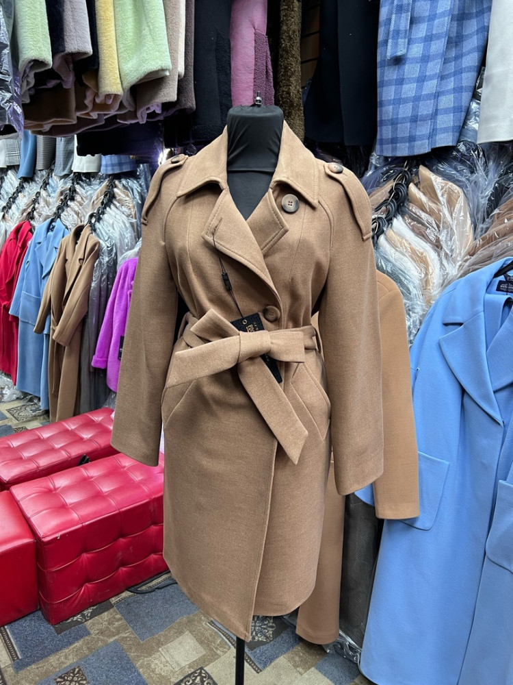 Женское пальто коричневое купить в Интернет-магазине Садовод База - цена 1500 руб Садовод интернет-каталог
