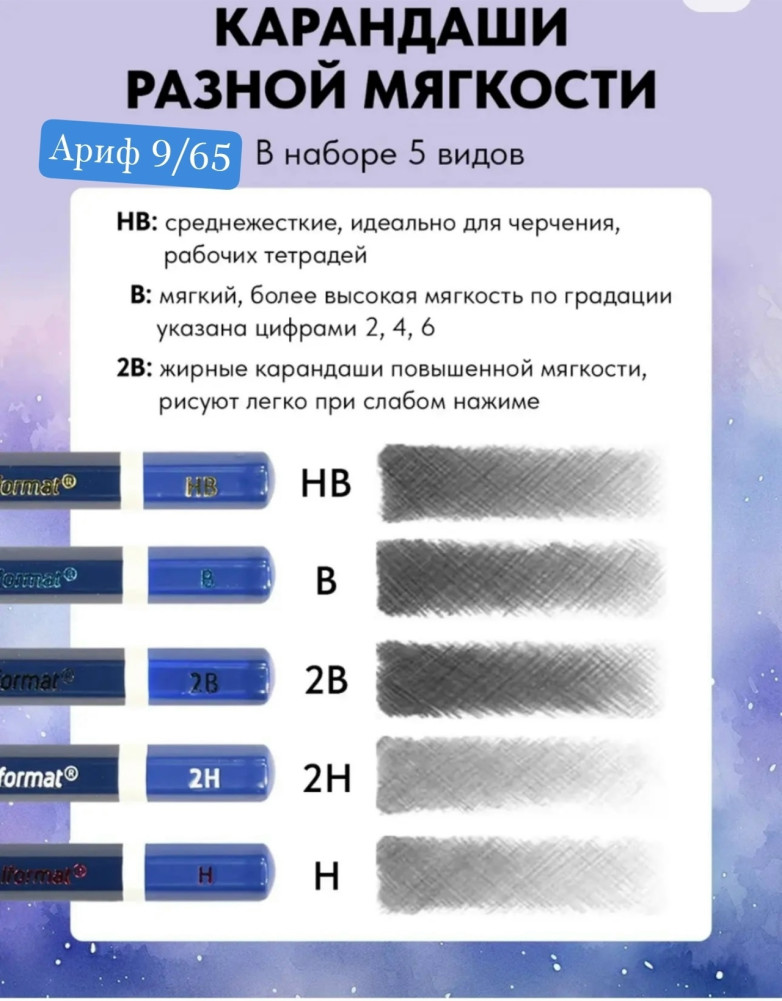Набор чернографитных карандашей купить в Интернет-магазине Садовод База - цена 49 руб Садовод интернет-каталог