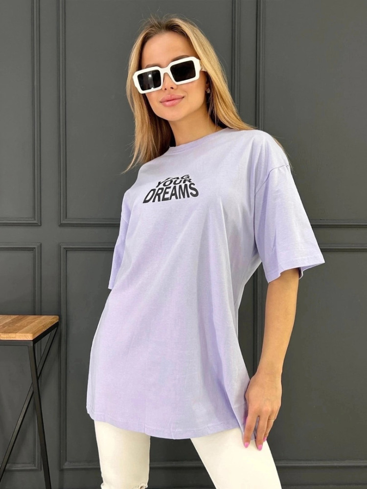 Женская футболка фиолетовая купить в Интернет-магазине Садовод База - цена 500 руб Садовод интернет-каталог