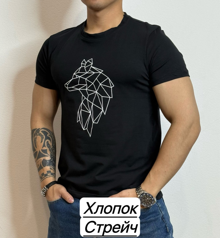 Футболка для мужчин, хлопок купить в Интернет-магазине Садовод База - цена 150 руб Садовод интернет-каталог