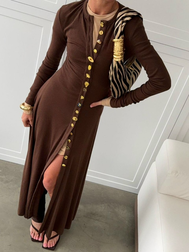 Платье коричневое купить в Интернет-магазине Садовод База - цена 3600 руб Садовод интернет-каталог