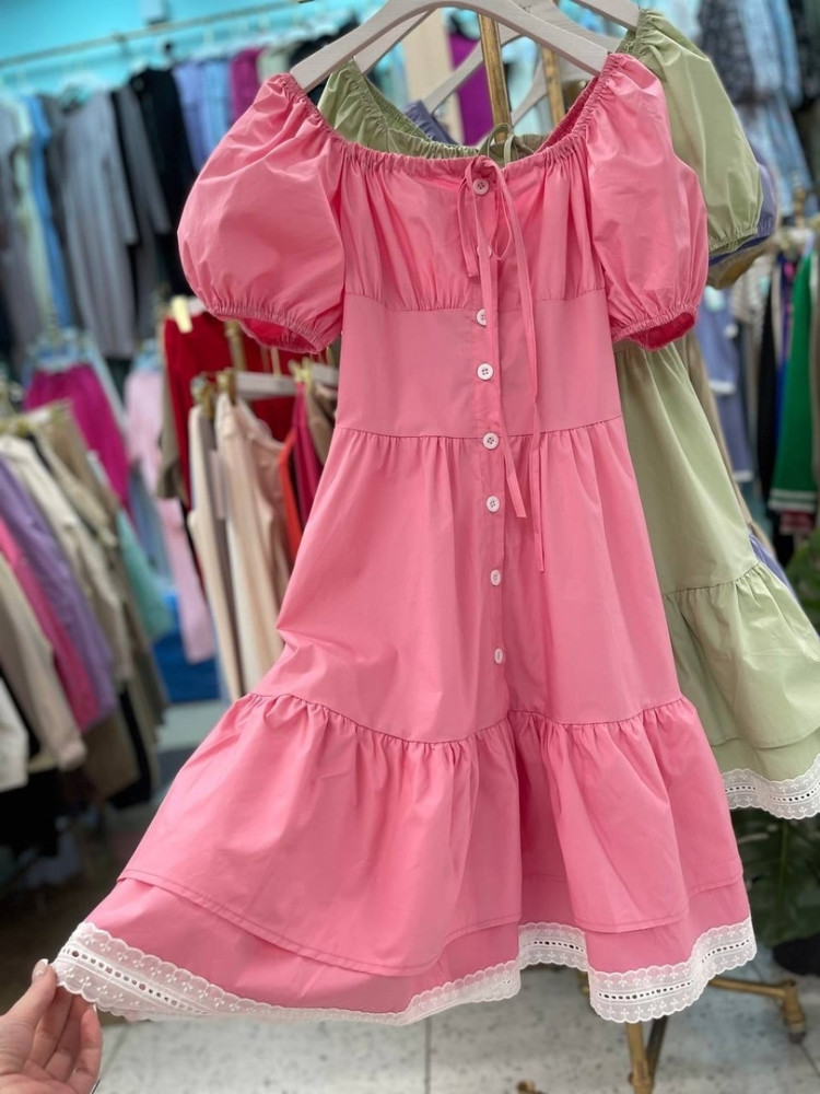 Платье розовое купить в Интернет-магазине Садовод База - цена 1400 руб Садовод интернет-каталог