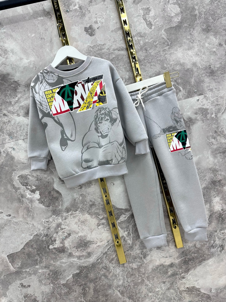 Детский костюм серый купить в Интернет-магазине Садовод База - цена 1199 руб Садовод интернет-каталог