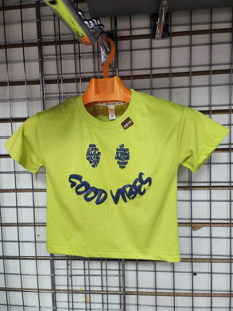 Детская футболка салатовая купить в Интернет-магазине Садовод База - цена 400 руб Садовод интернет-каталог