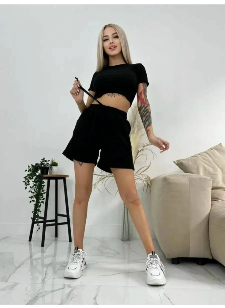 костюм с шортами купить в Интернет-магазине Садовод База - цена 450 руб Садовод интернет-каталог