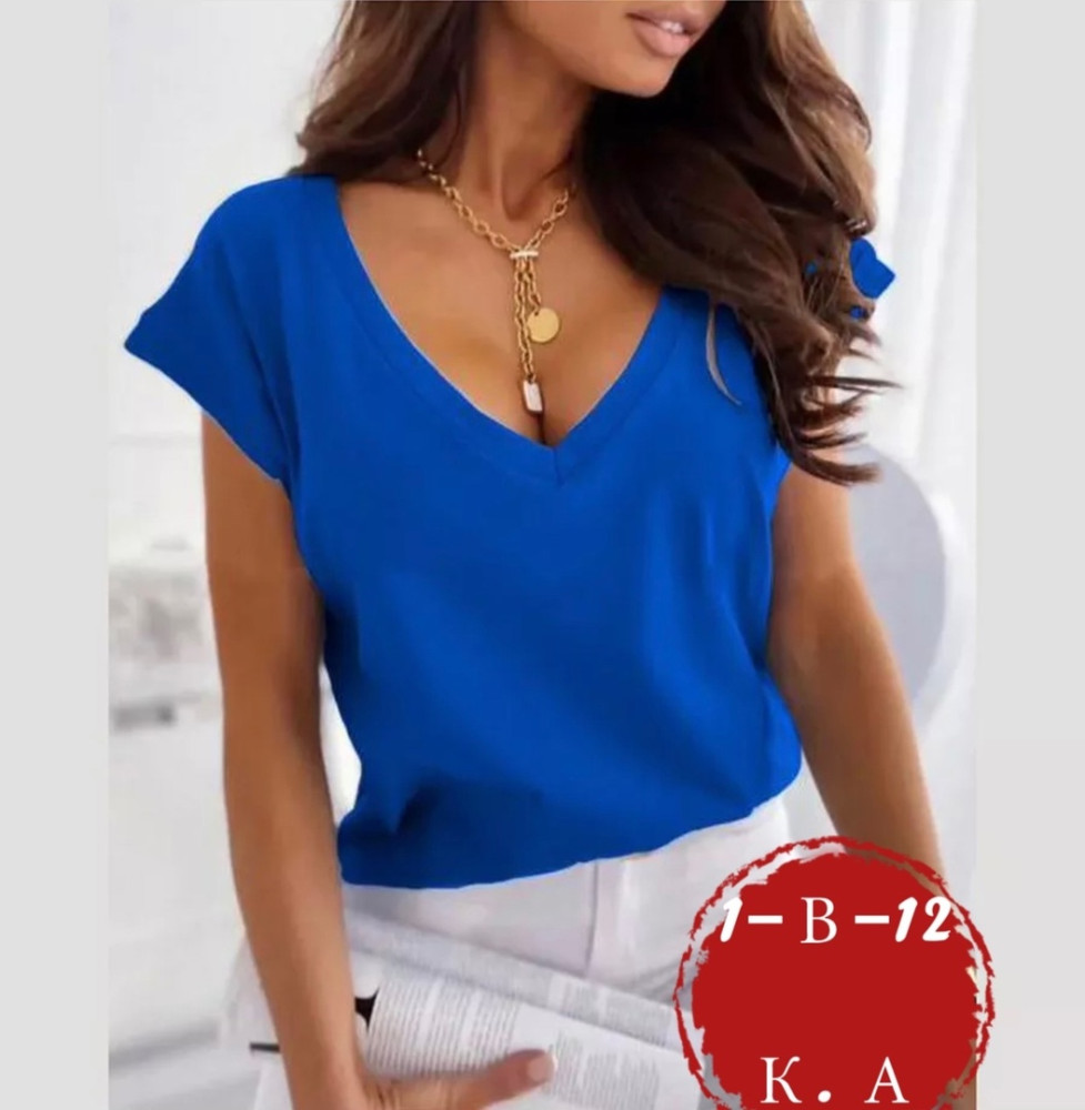 Женская футболка синяя купить в Интернет-магазине Садовод База - цена 300 руб Садовод интернет-каталог