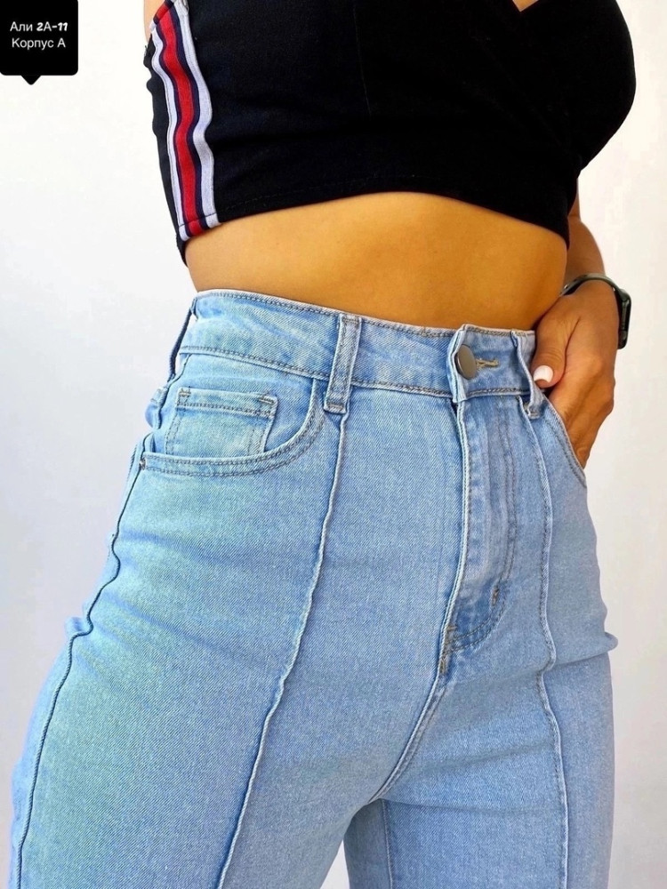 джинсы голубые купить в Интернет-магазине Садовод База - цена 750 руб Садовод интернет-каталог