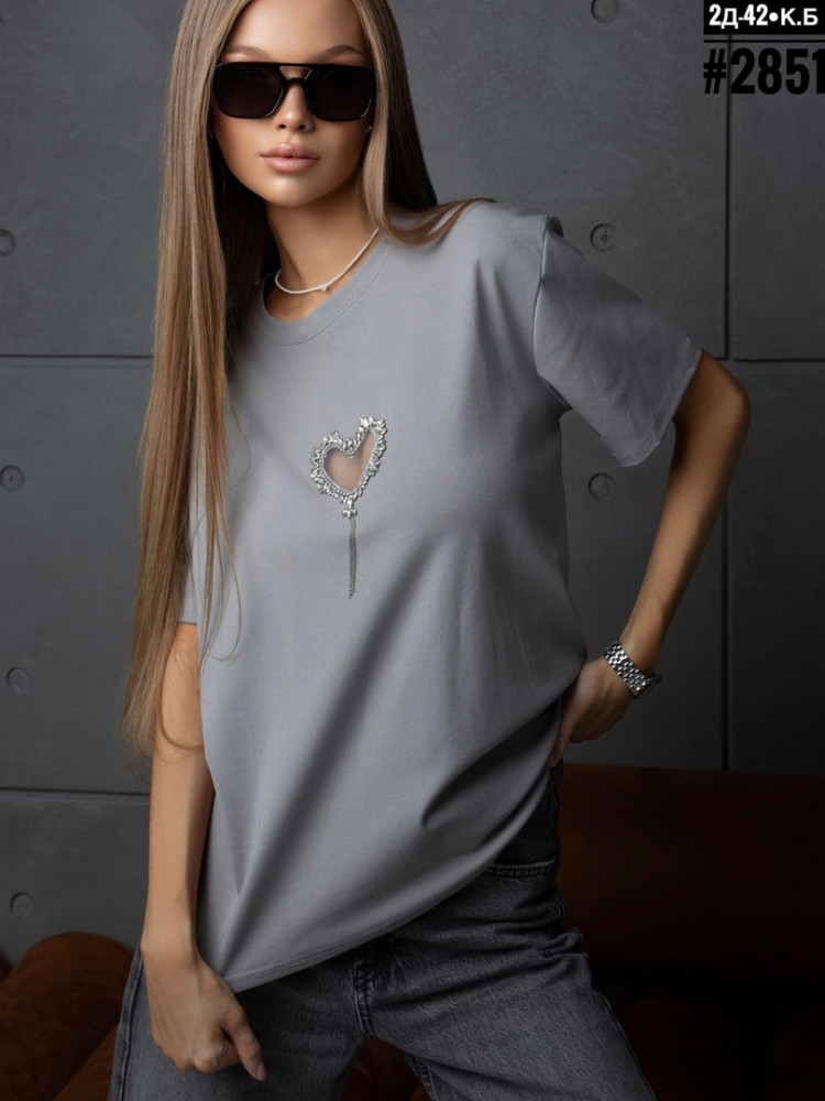Женская футболка серая купить в Интернет-магазине Садовод База - цена 950 руб Садовод интернет-каталог