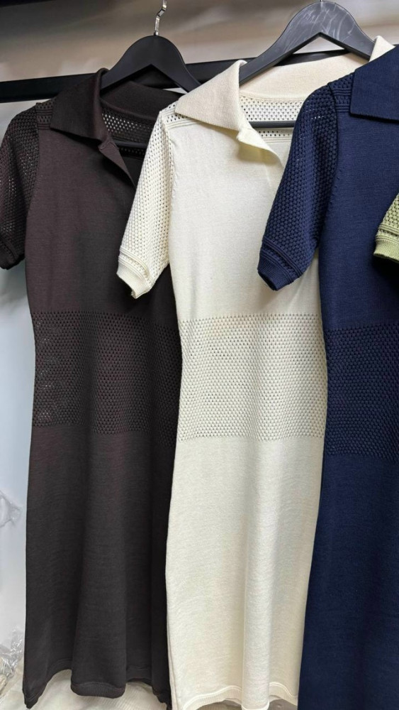 Платье коричневое