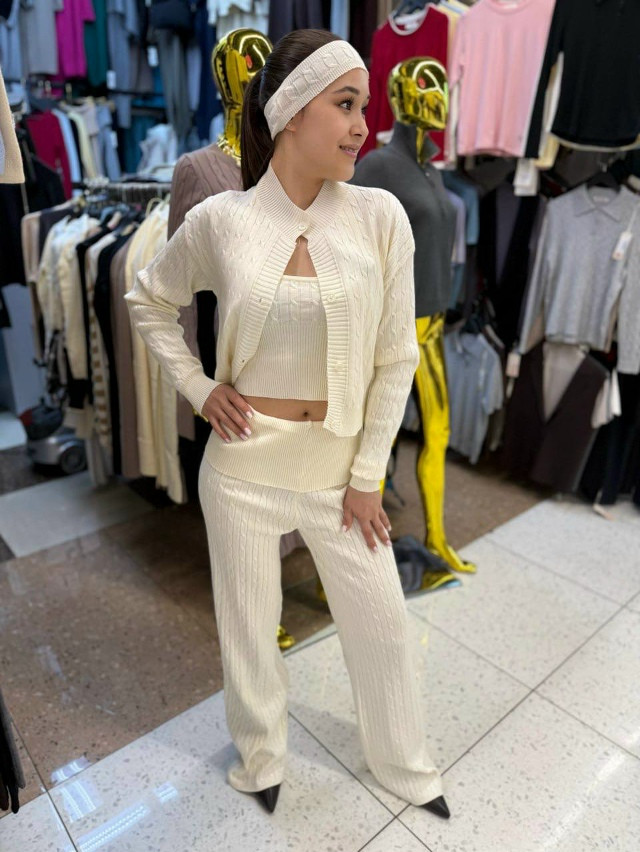 Женский костюм молочный купить в Интернет-магазине Садовод База - цена 2400 руб Садовод интернет-каталог