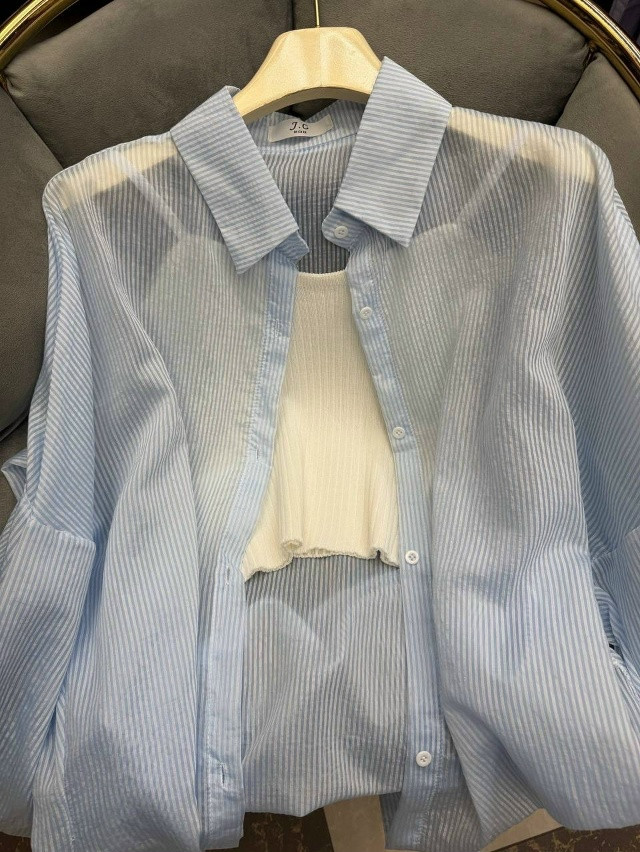 Женская рубашка голубая купить в Интернет-магазине Садовод База - цена 1600 руб Садовод интернет-каталог