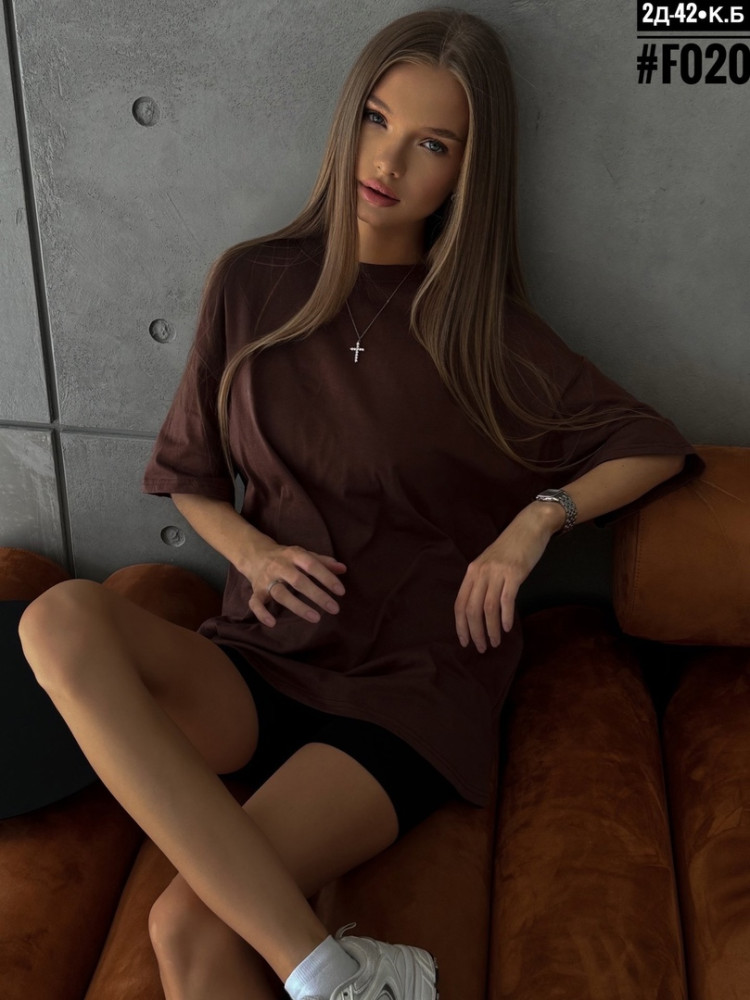Женская футболка коричневая купить в Интернет-магазине Садовод База - цена 1000 руб Садовод интернет-каталог