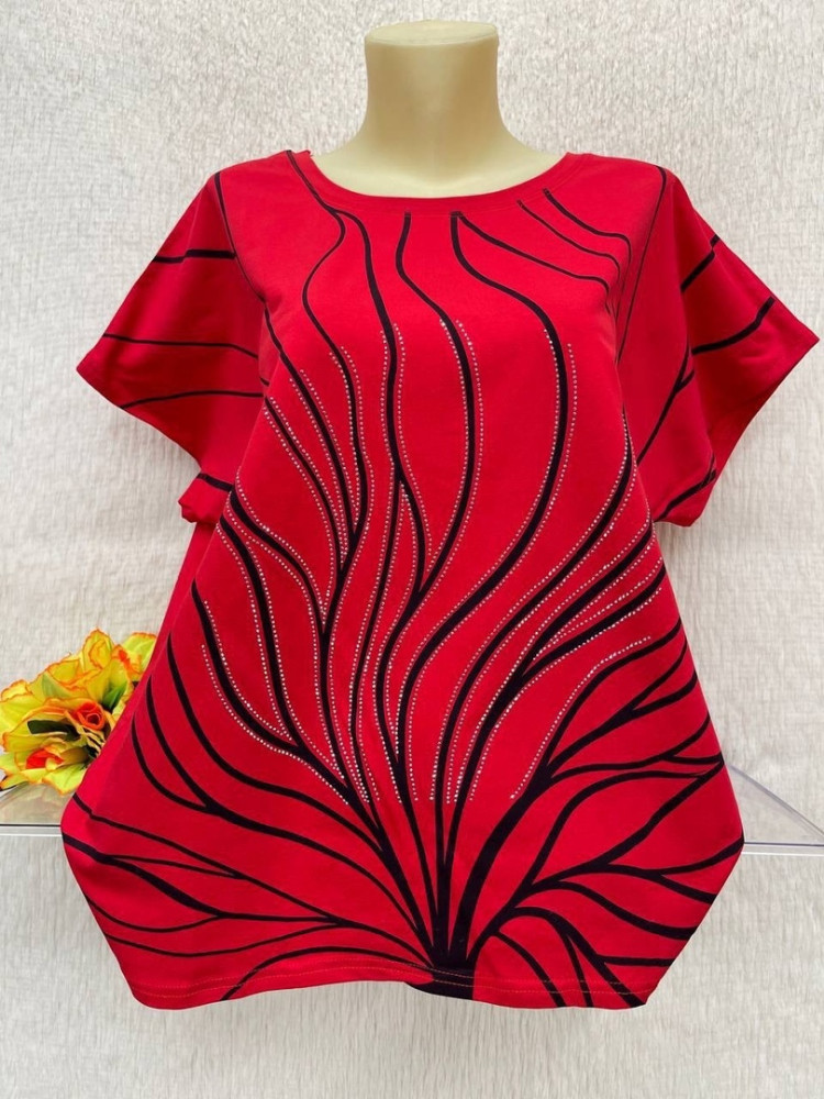 Женская футболка красная купить в Интернет-магазине Садовод База - цена 500 руб Садовод интернет-каталог