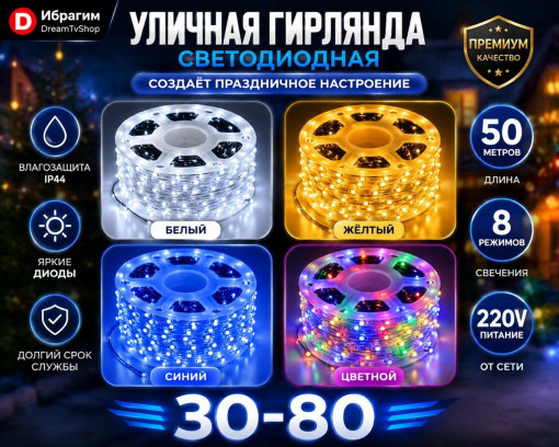Новогодняя гирлянда САДОВОД официальный интернет-каталог