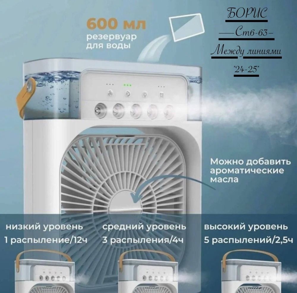 Настольный Кондиционер Mini Cooling Fan купить в Интернет-магазине Садовод База - цена 600 руб Садовод интернет-каталог