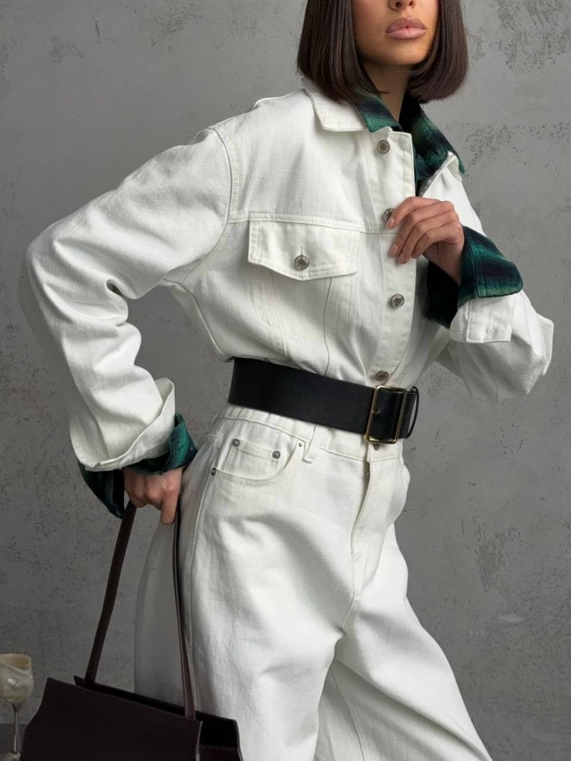 Женский комбинезон белый купить в Интернет-магазине Садовод База - цена 5000 руб Садовод интернет-каталог