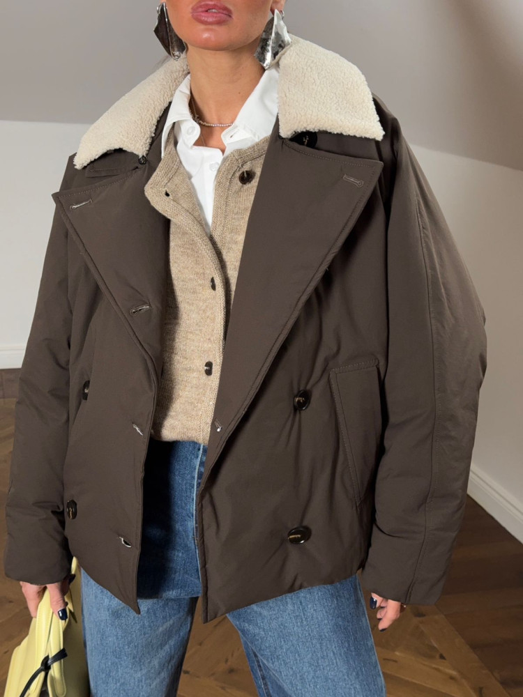 Куртка женская коричневая купить в Интернет-магазине Садовод База - цена 5500 руб Садовод интернет-каталог