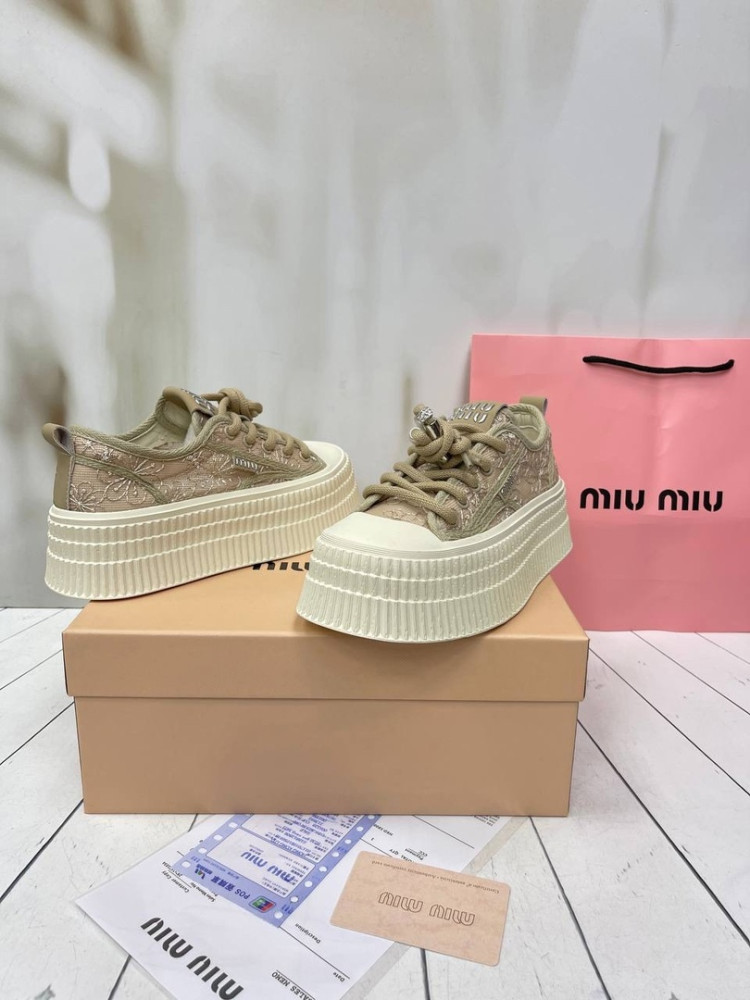 😍КЕДЫ  MIU MIU😍 купить в Интернет-магазине Садовод База - цена 4000 руб Садовод интернет-каталог