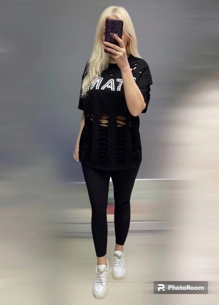 Женская футболка черная купить в Интернет-магазине Садовод База - цена 1100 руб Садовод интернет-каталог