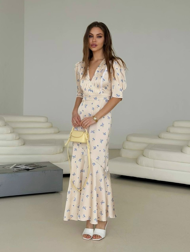 Платье бежевое купить в Интернет-магазине Садовод База - цена 2100 руб Садовод интернет-каталог