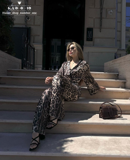 Леопардовый костюм в стиле кимоно ❤️‍🔥 САДОВОД официальный интернет-каталог