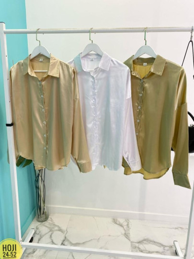 Женская атласная блузка на пуговицах с длинном рукавами САДОВОД официальный интернет-каталог