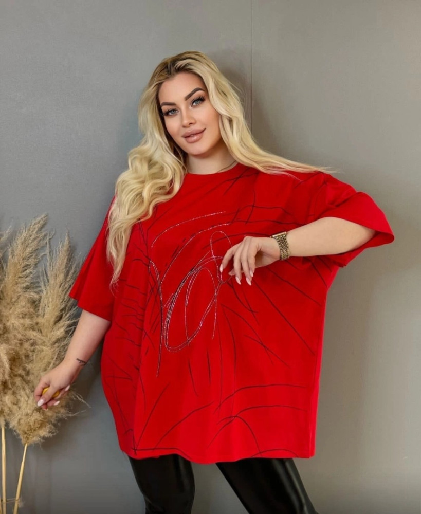 Женская футболка красная купить в Интернет-магазине Садовод База - цена 700 руб Садовод интернет-каталог