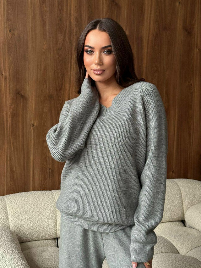 Женский костюм серый купить в Интернет-магазине Садовод База - цена 2400 руб Садовод интернет-каталог