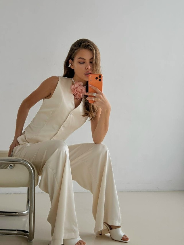 Женский костюм белый купить в Интернет-магазине Садовод База - цена 2200 руб Садовод интернет-каталог