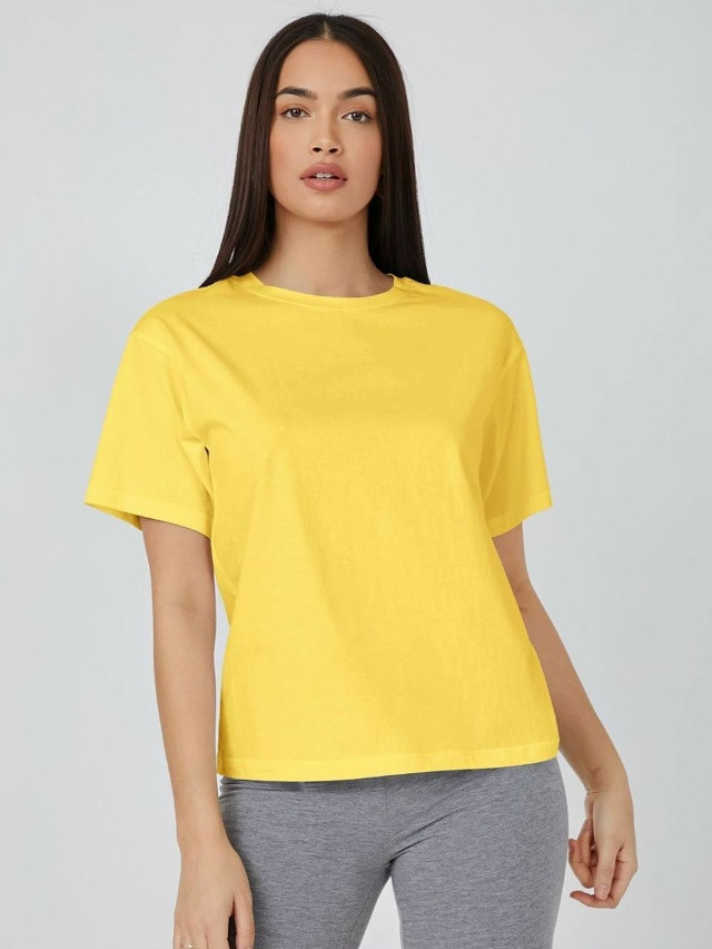 Женская футболка желтая купить в Интернет-магазине Садовод База - цена 1100 руб Садовод интернет-каталог