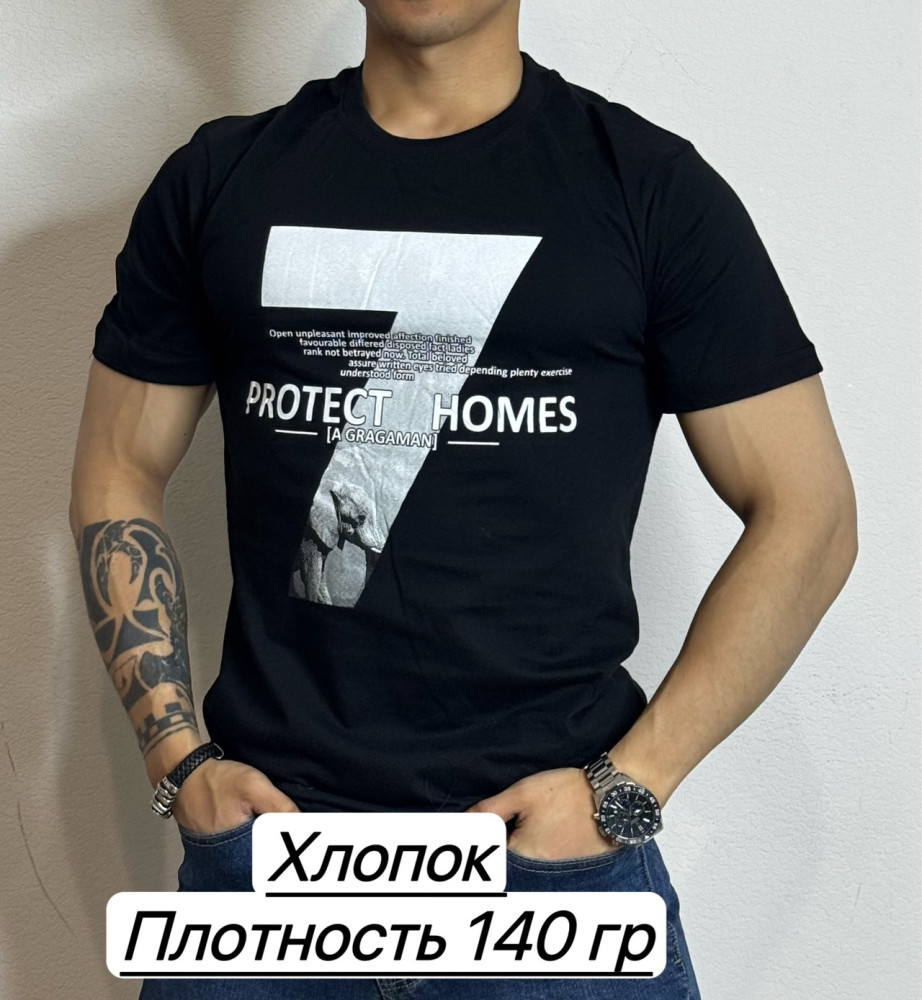 Футболка для мужчин, хлопок купить в Интернет-магазине Садовод База - цена 150 руб Садовод интернет-каталог