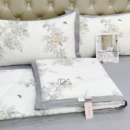 Семейный Комплект постельного белья с готовым одеялом  от бренда САДОВОД официальный интернет-каталог