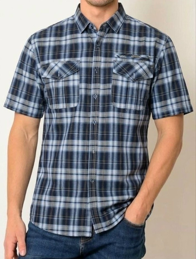 Мужские рубашка с коротким рукавом тонкий