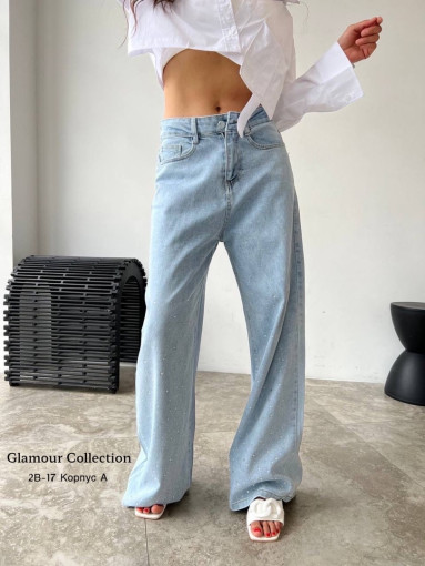 Суперские джинсы багги  со стразами , в шикарном качестве САДОВОД официальный интернет-каталог