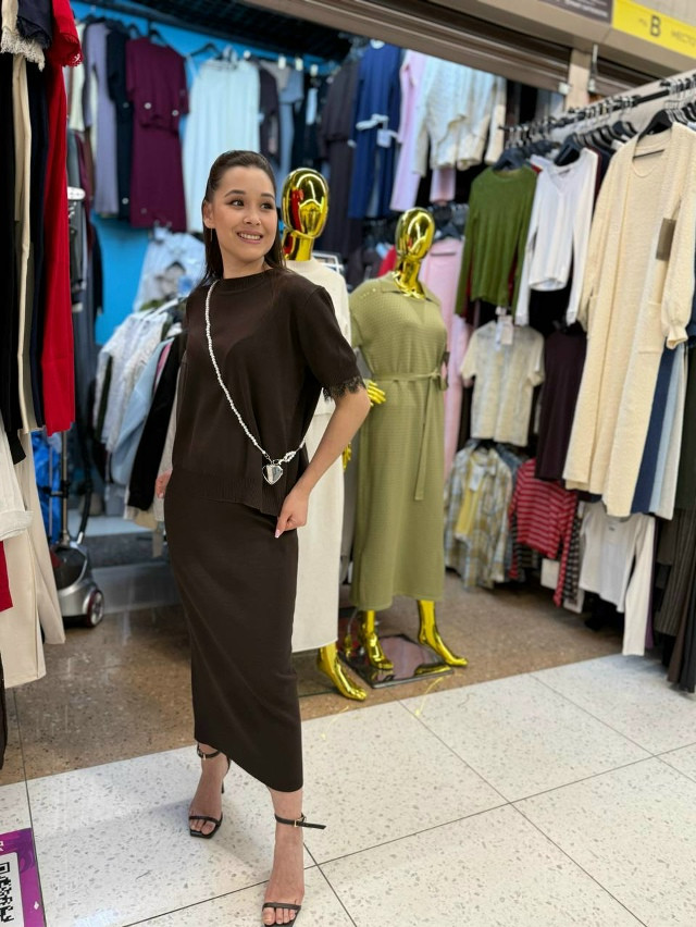 Женский костюм коричневый купить в Интернет-магазине Садовод База - цена 2100 руб Садовод интернет-каталог