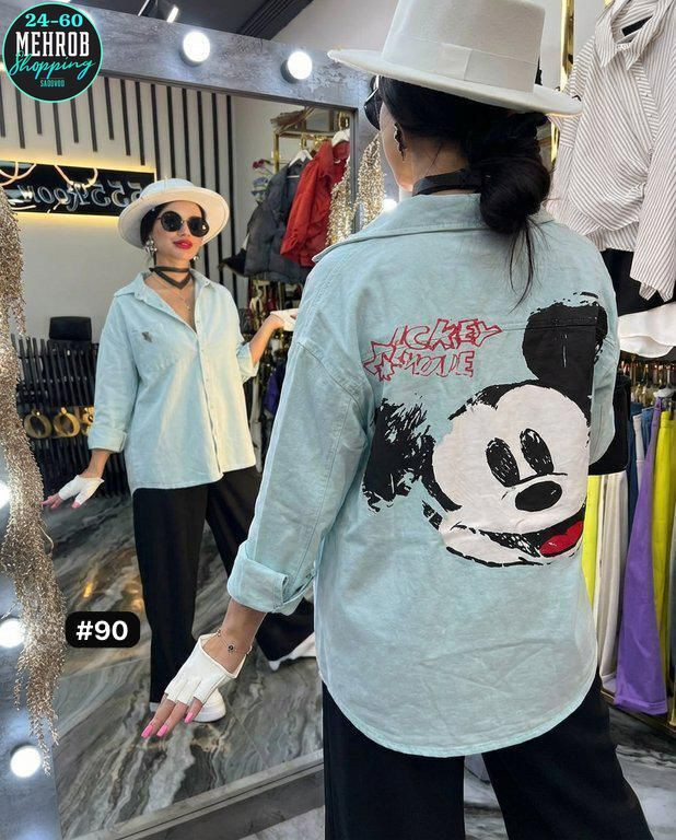 Джинсовая куртка с принтом 🐭 Mickey — стиль, который выделяет купить в Интернет-магазине Садовод База - цена 900 руб Садовод интернет-каталог