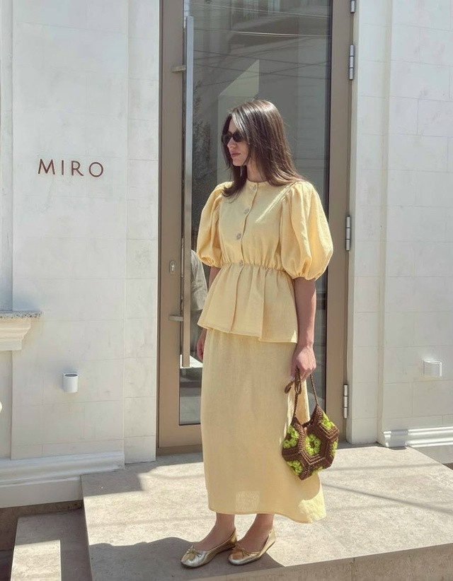 Женский костюм желтый купить в Интернет-магазине Садовод База - цена 2400 руб Садовод интернет-каталог