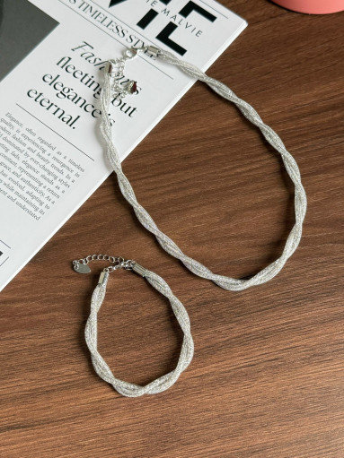 🤍 Колье «Хрусталь» с стразами внутри САДОВОД официальный интернет-каталог