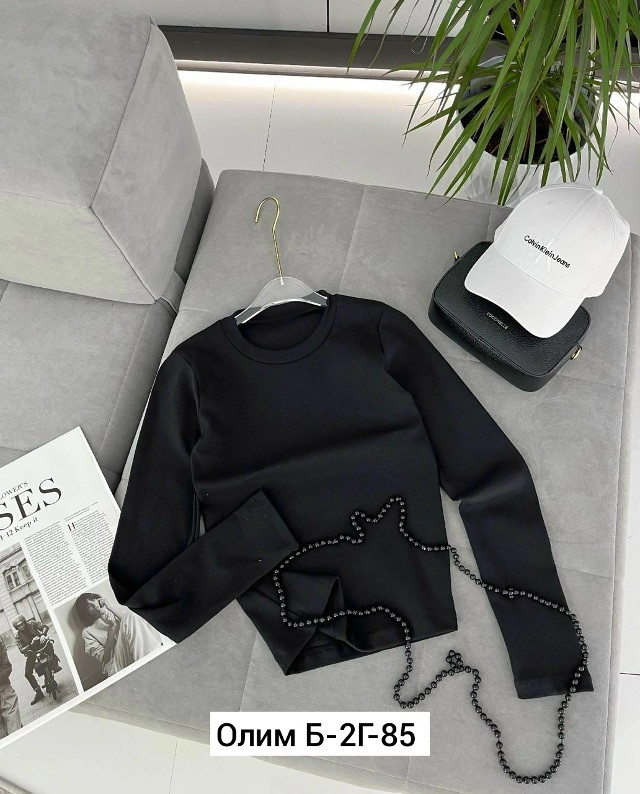 Лонгслив черный