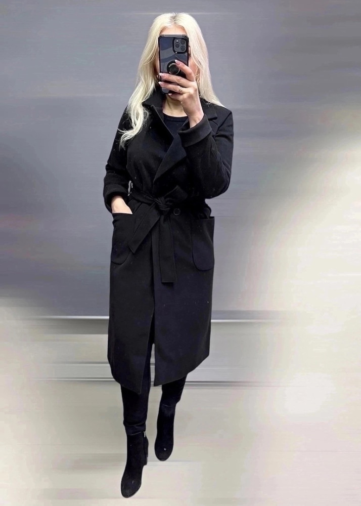 Женское пальто черное купить в Интернет-магазине Садовод База - цена 2500 руб Садовод интернет-каталог