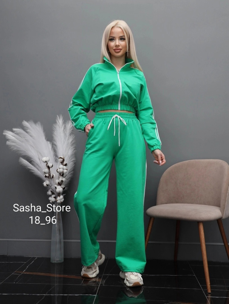 Спортивный женский костюм зеленый купить в Интернет-магазине Садовод База - цена 1350 руб Садовод интернет-каталог