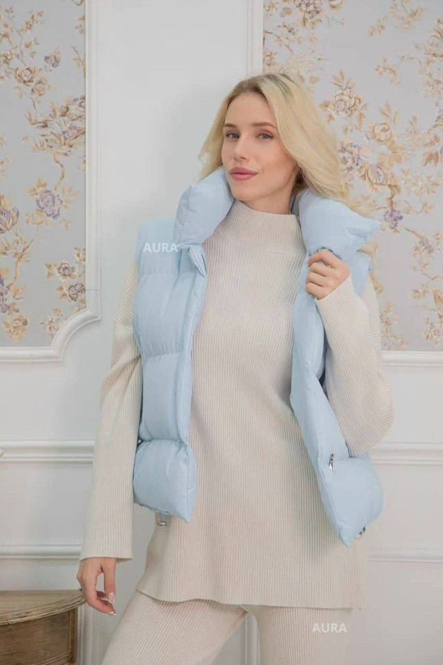 Жилетка женская голубая купить в Интернет-магазине Садовод База - цена 2100 руб Садовод интернет-каталог