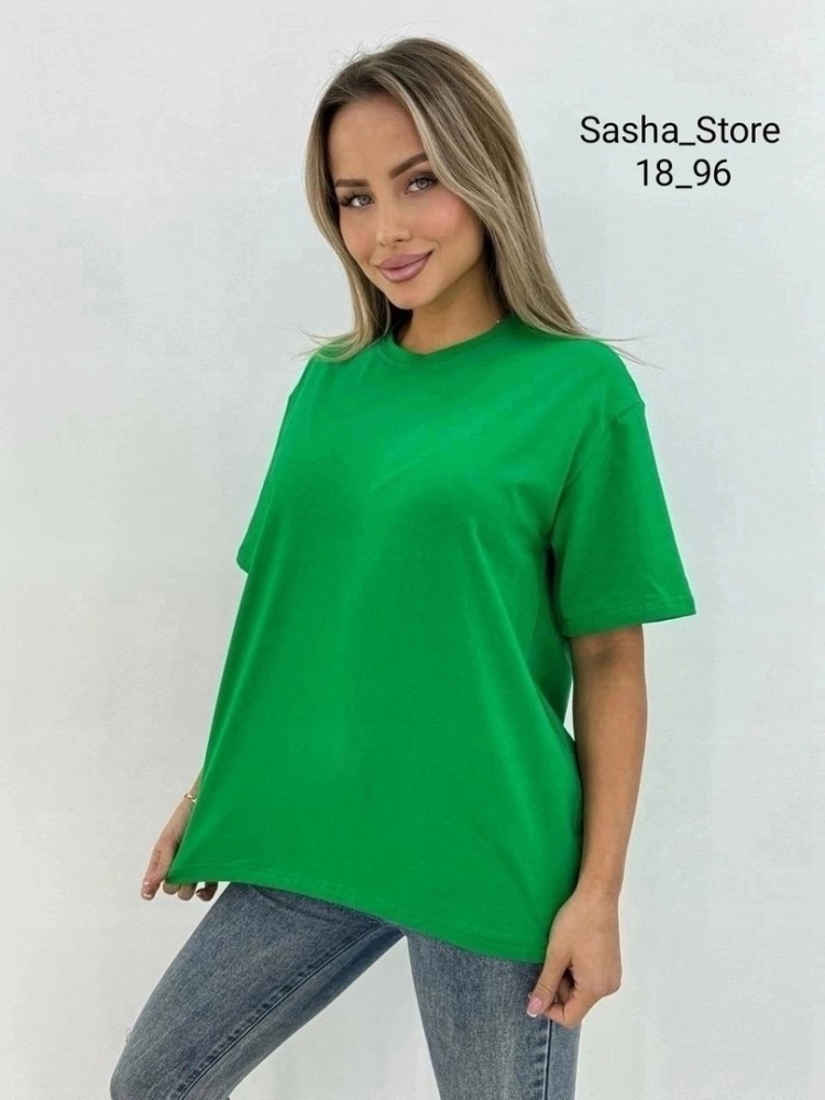 Женская футболка зеленая купить в Интернет-магазине Садовод База - цена 500 руб Садовод интернет-каталог