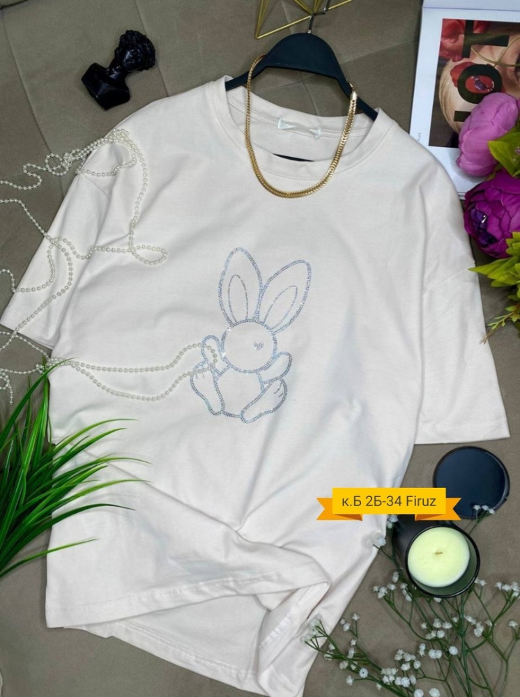 Женская футболка молочная купить в Интернет-магазине Садовод База - цена 800 руб Садовод интернет-каталог