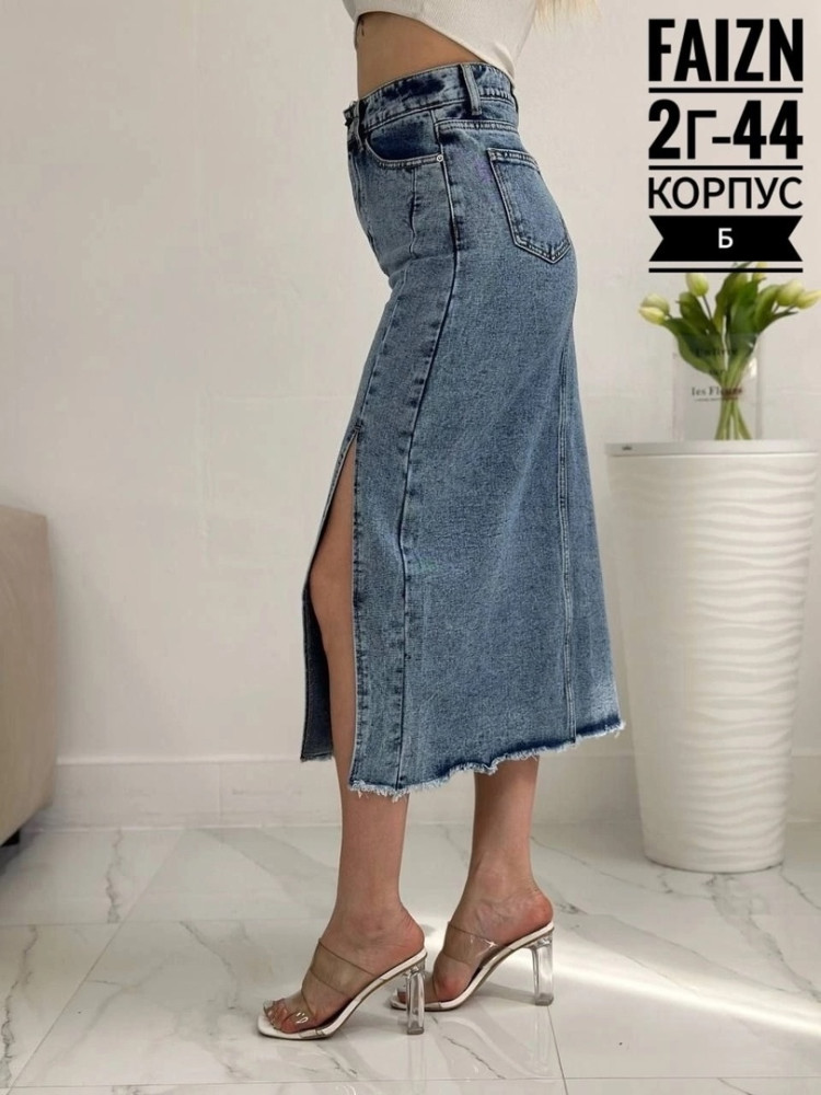 Джинсовая юбка синяя купить в Интернет-магазине Садовод База - цена 799 руб Садовод интернет-каталог