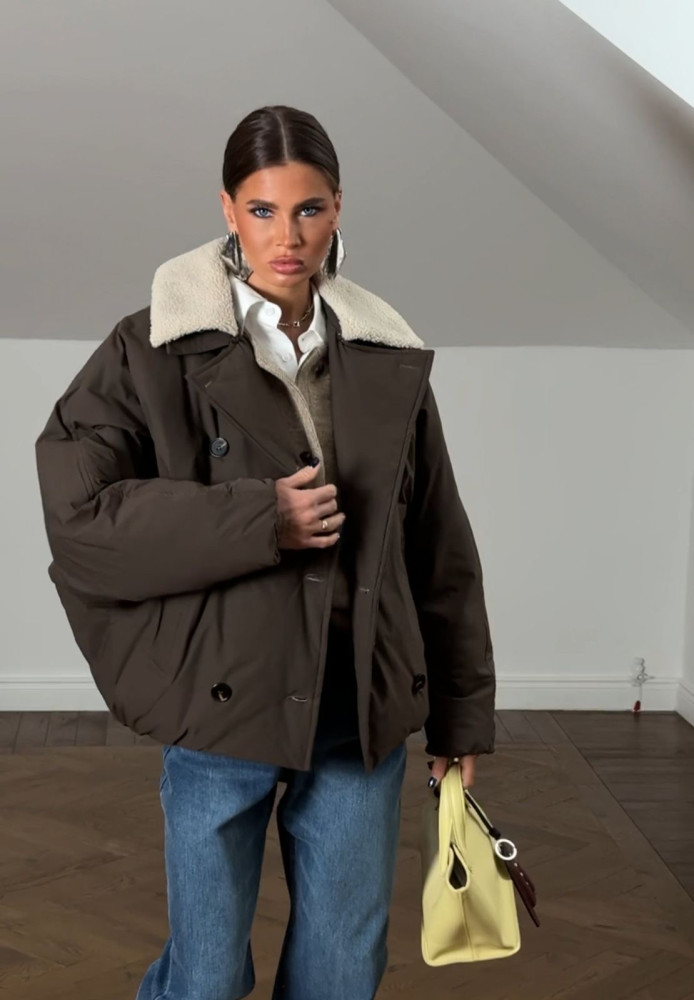 Куртка женская коричневая купить в Интернет-магазине Садовод База - цена 5500 руб Садовод интернет-каталог