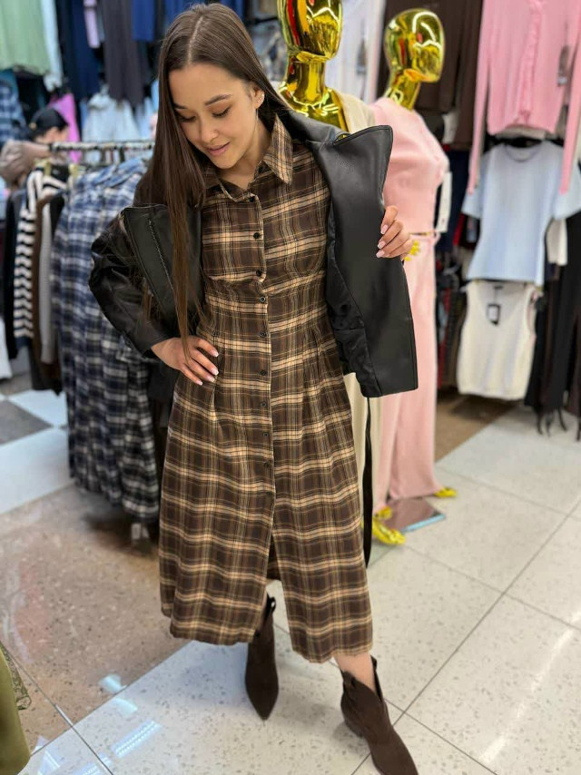 Платье коричневое купить в Интернет-магазине Садовод База - цена 1600 руб Садовод интернет-каталог