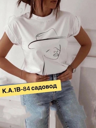 🌹️ Новинка женский футболка ткань хлопок САДОВОД официальный интернет-каталог