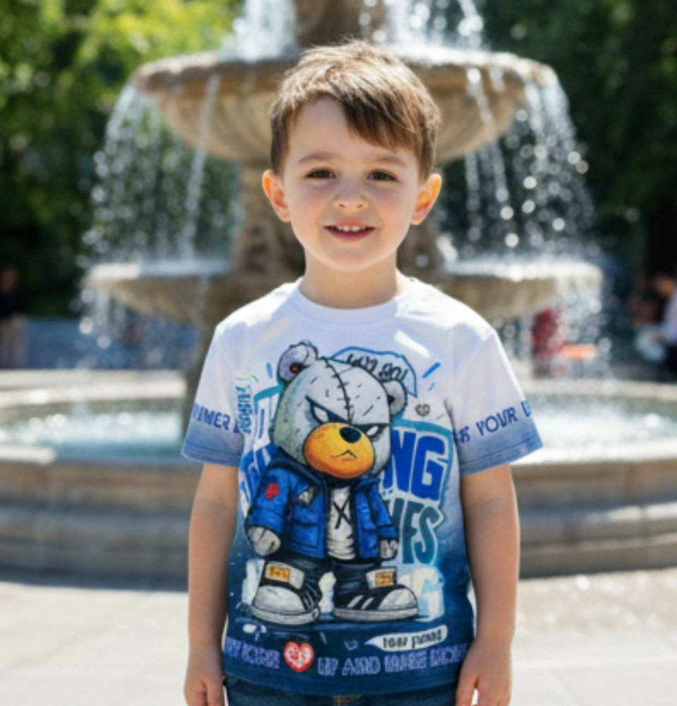 Детская футболка синяя купить в Интернет-магазине Садовод База - цена 699 руб Садовод интернет-каталог