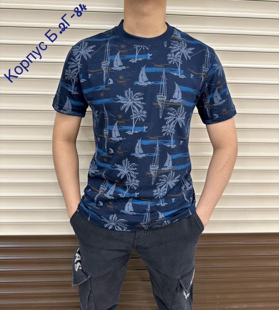Мужская футболка темно-синяя купить в Интернет-магазине Садовод База - цена 200 руб Садовод интернет-каталог